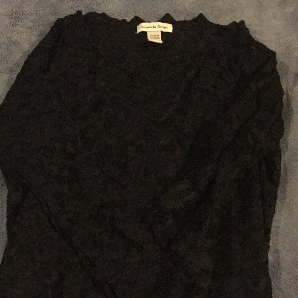 Beautiful black lace dress top